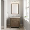 James Martin Vanities Chicago 30in Single Vanity, Whitewashed Walnut w/ 3 CM Arctic Fall Solid Surface Top 305-V30-WWW-3AF